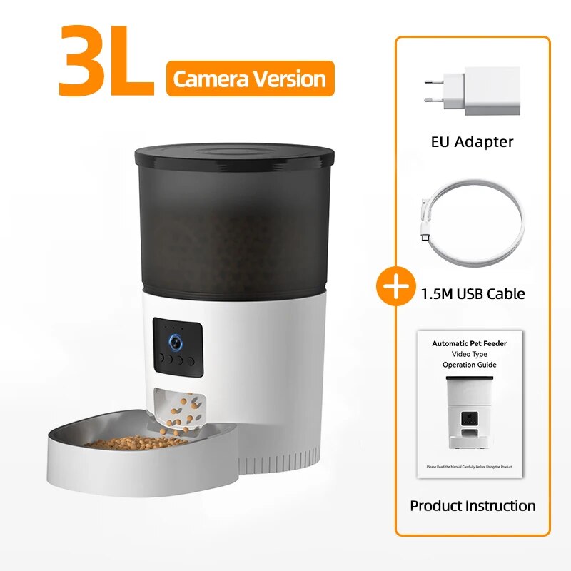 Smart Automatic Pet Feeder with Camera