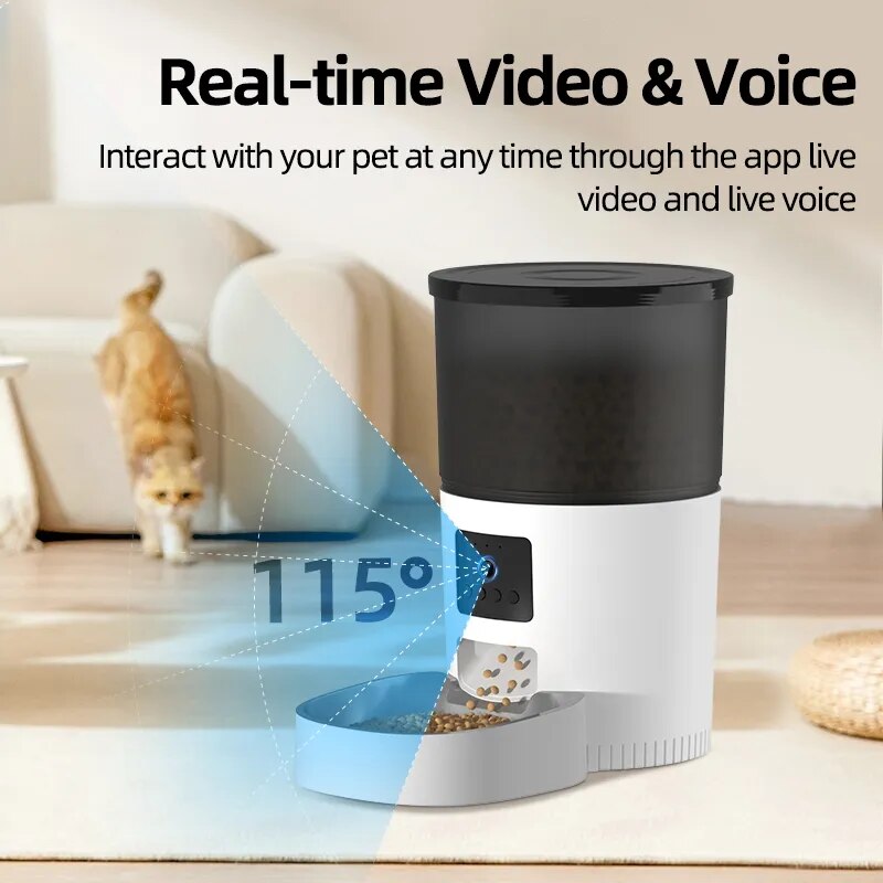 Smart Automatic Pet Feeder with Camera