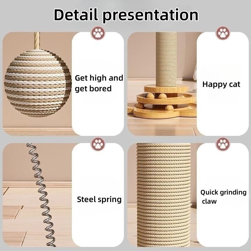 Cat Scratching Turntable Column