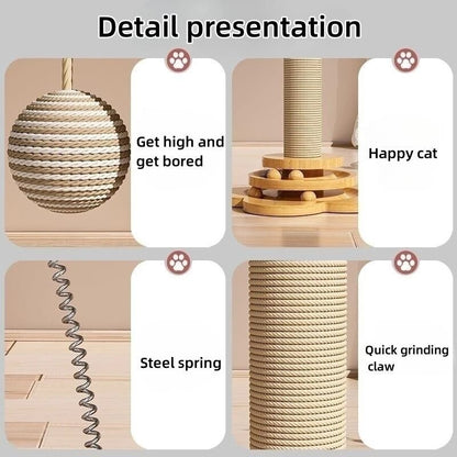 Cat Scratching Turntable Column