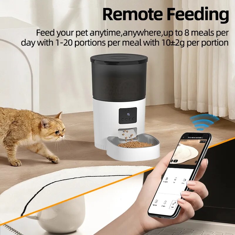 Smart Automatic Pet Feeder with Camera